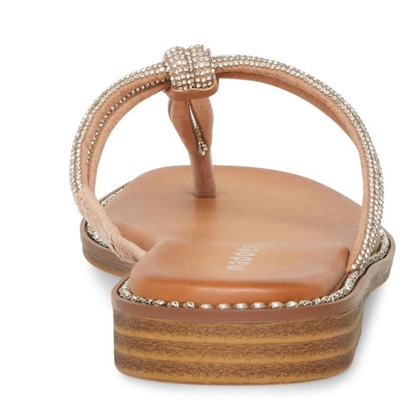 MADDEN GIRL Silver Crystal HOLIS Thong Sandals NWT 8 - Picture 3 of 6